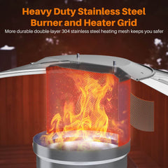 MyDepot Propane Heater
Heavy Duty Stainless steel
Burner and Heater Grid