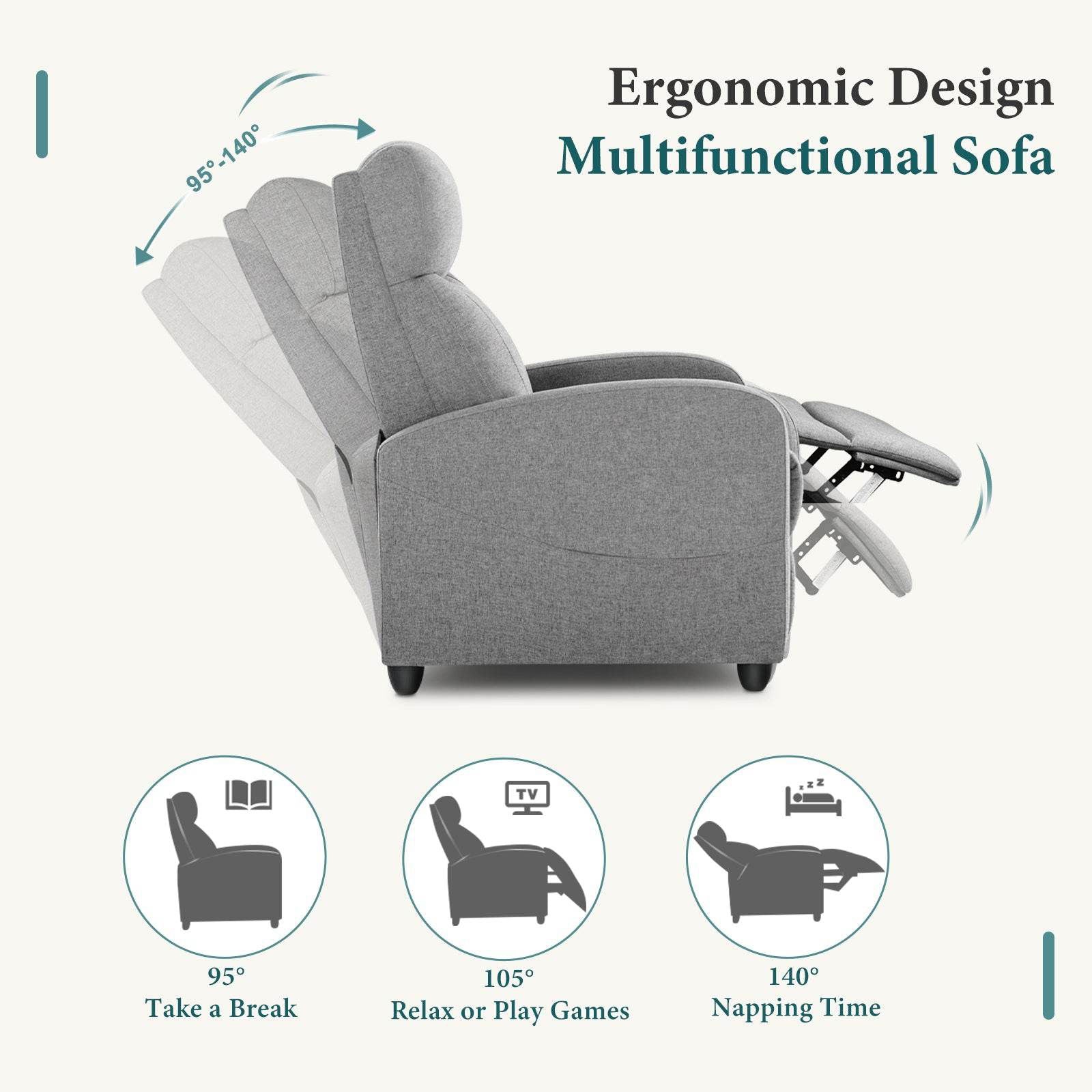 Mydepot Reclining Chair
Ergonomic DesignMultifunctional Sofa