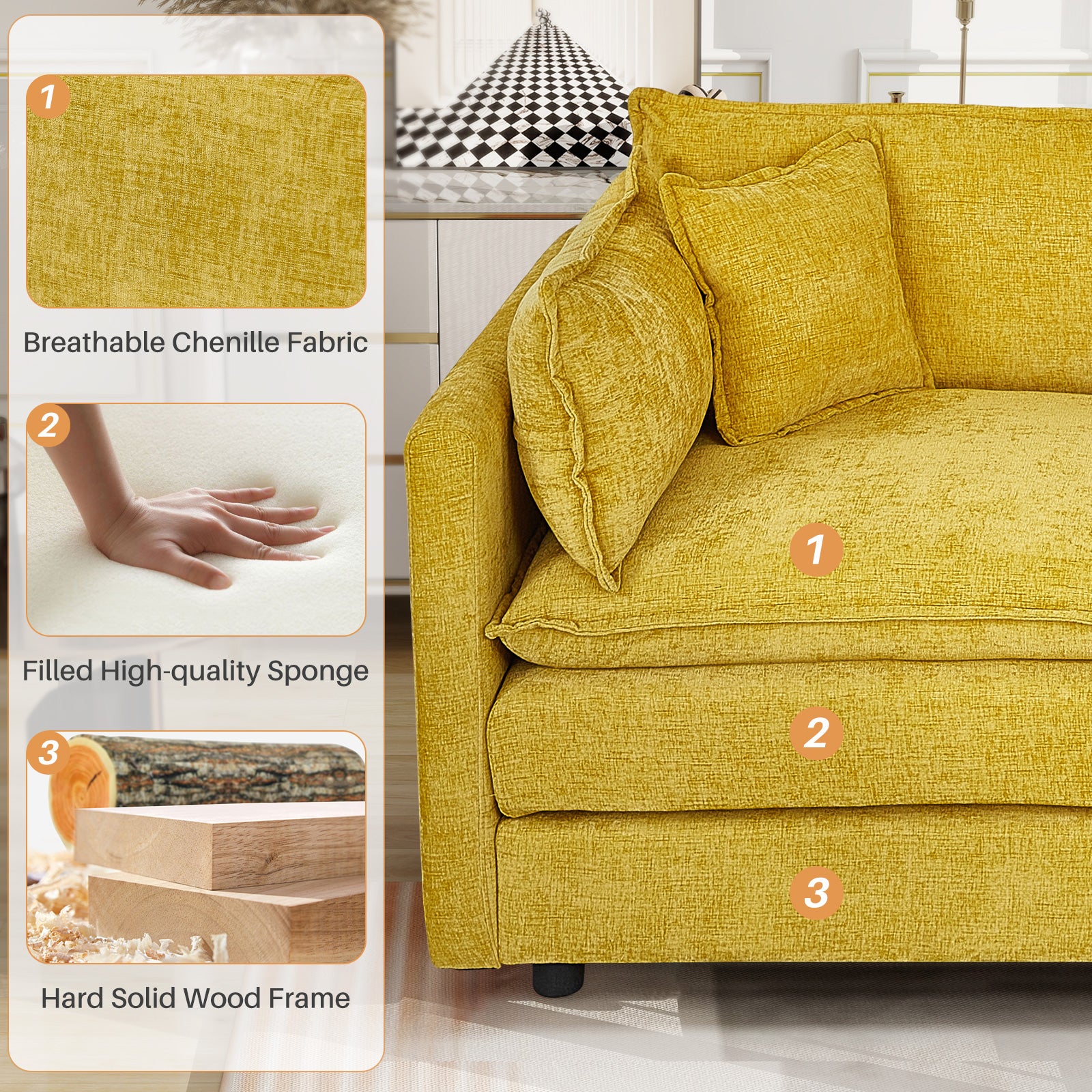 My Depot Sectional Sofa Cloud Couch
Product details