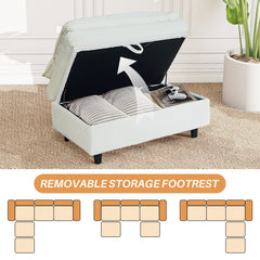 MyDepot Sofa Comfortable Cloud Sectional Couch
REMOVABLE STORAGE FOOTREST