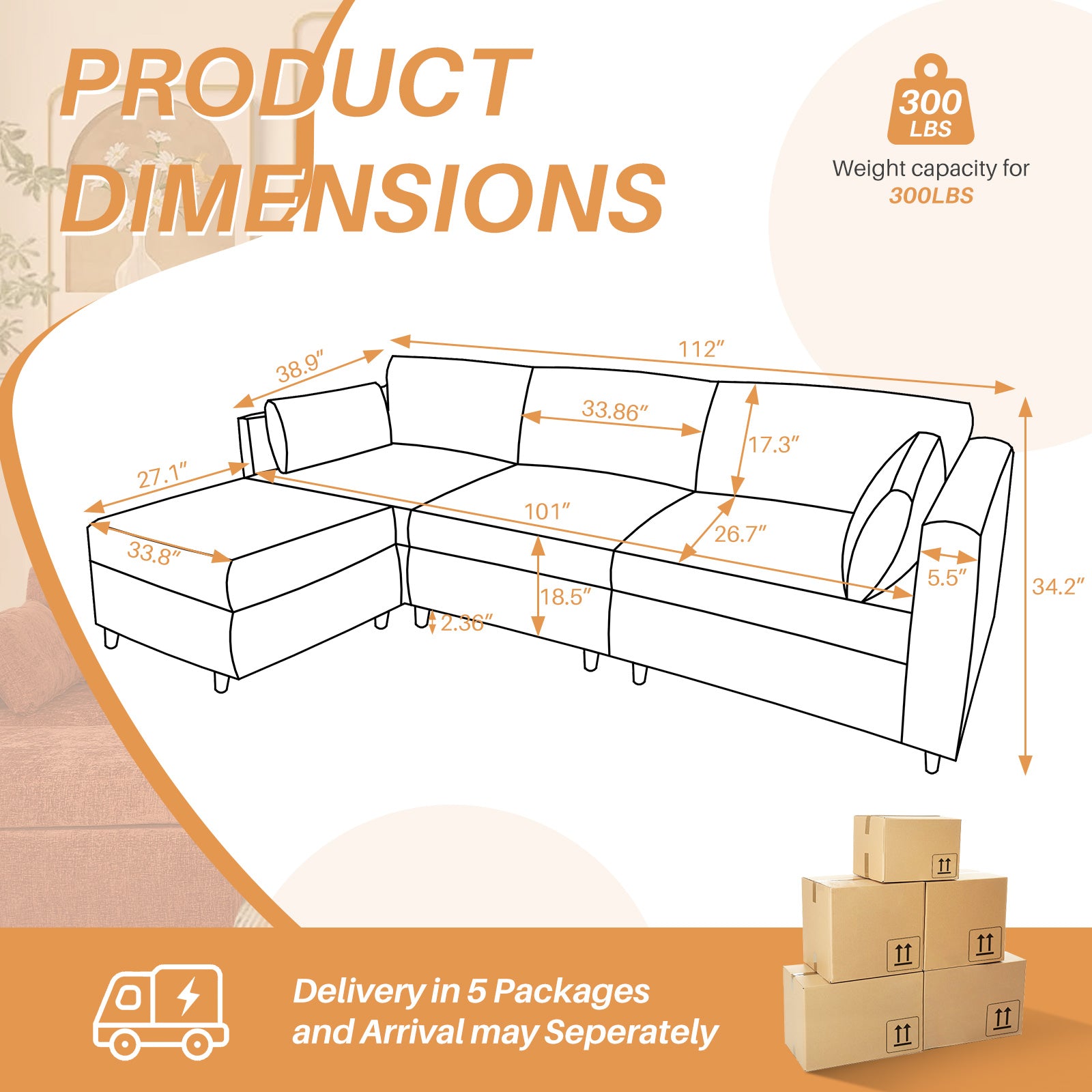 MyDepot Sectional Sofa
PRODUCT
DIMENSIONS