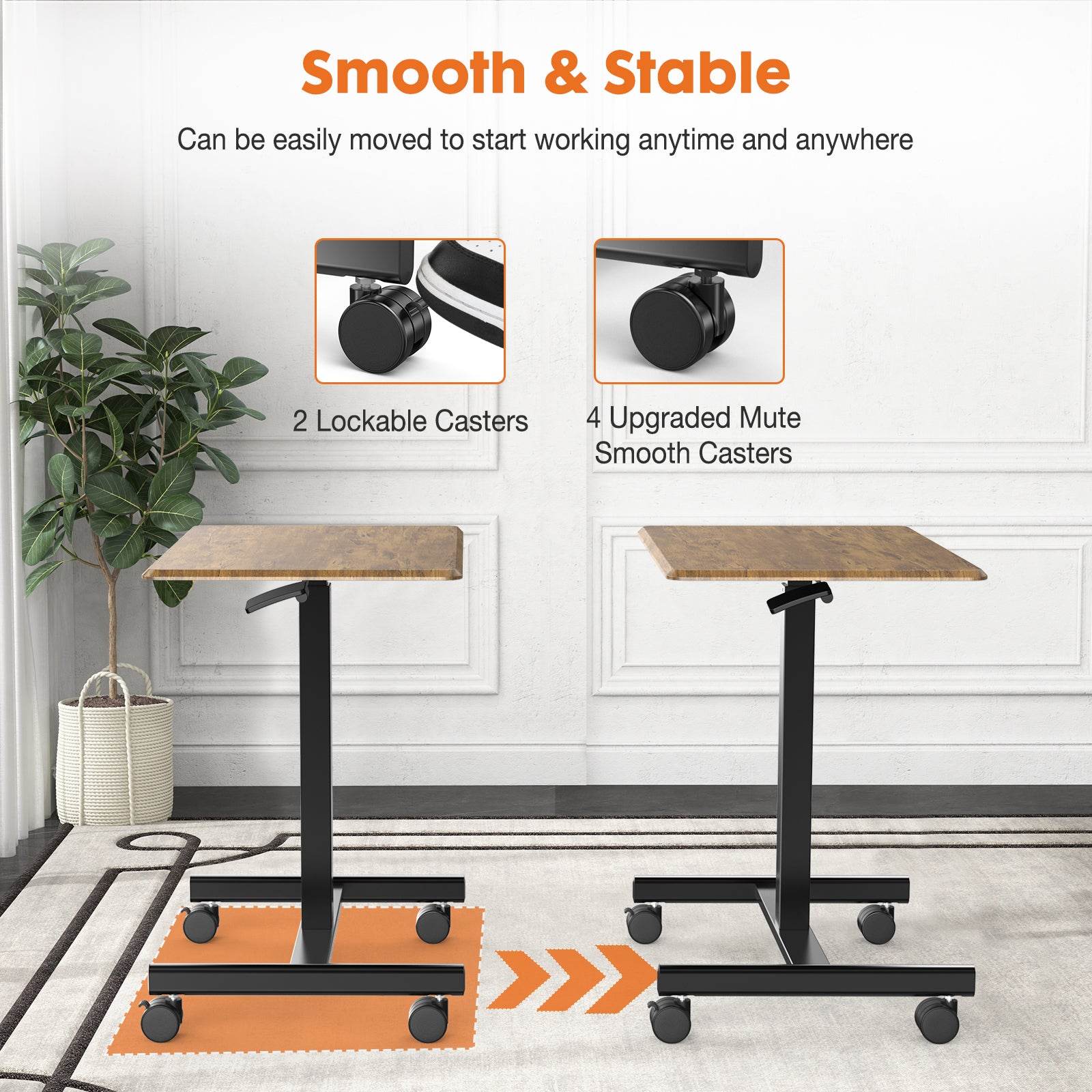 MyDepot Small Standing Desk
Smooth & stable