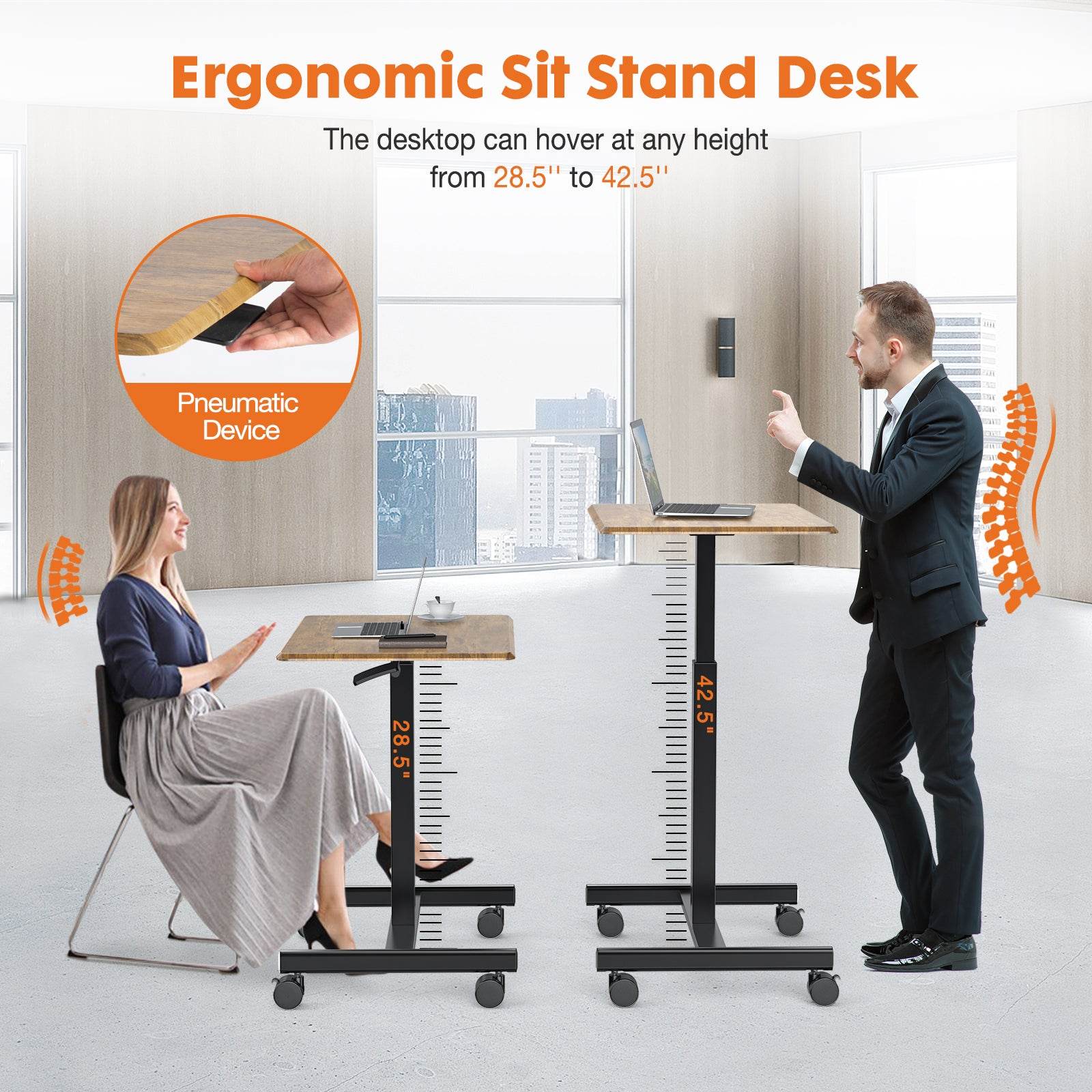 MyDepot Small Standing Desk
Ergonomic sit stand Desk