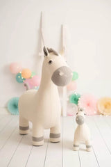 MyDepot Stool Horse Unique Design Multi-Function Wood Frame with High Quality Kid Chair - My Depot