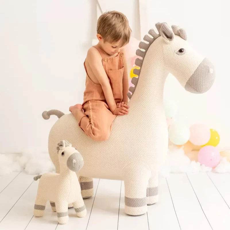 MyDepot Stool Horse Unique Design Multi-Function Wood Frame with High Quality Kid Chair - My Depot