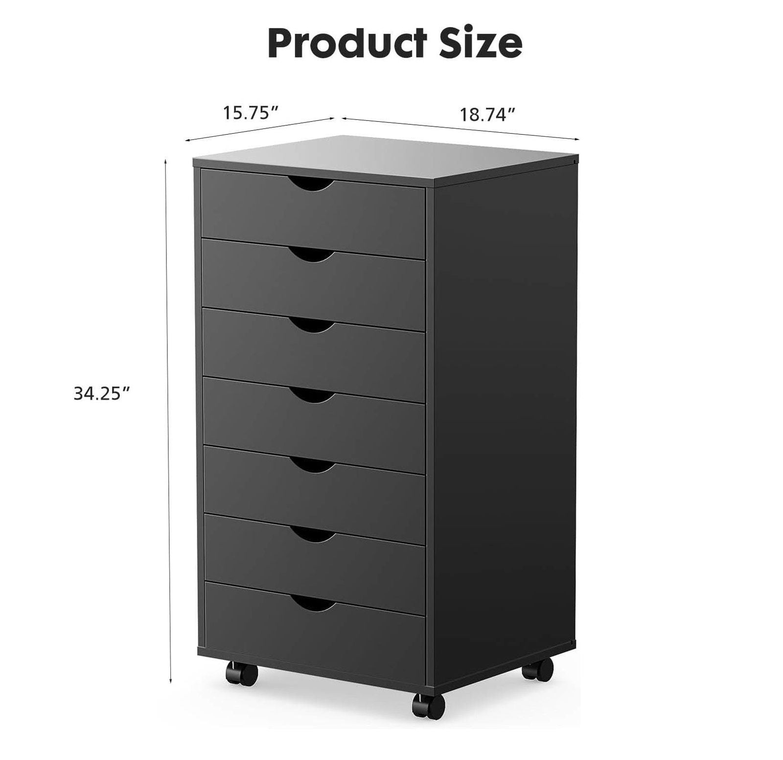 MyDepot White Panana 5/7 Drawer Chest
Product size