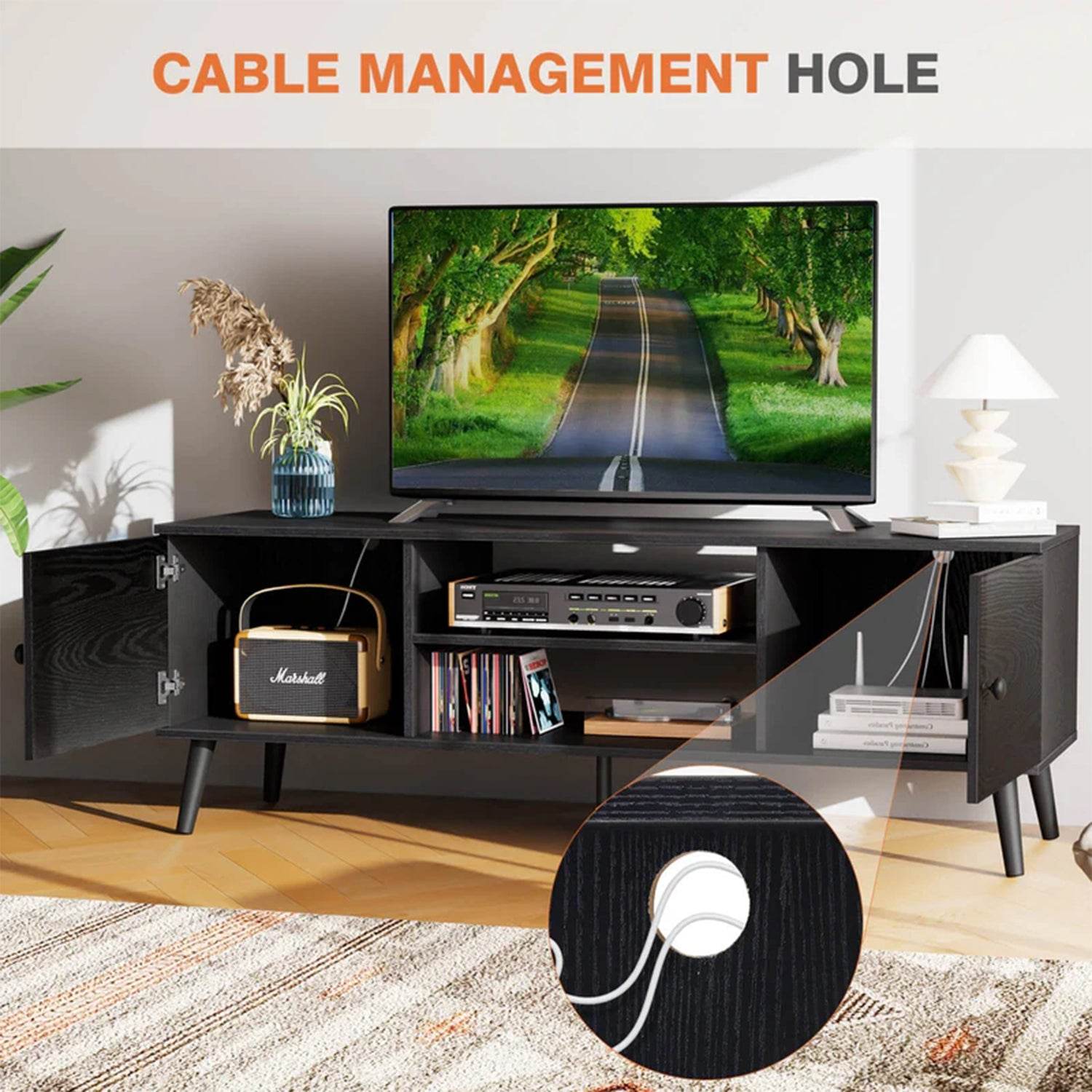 MyDepot Wooden TV Stand
CABLE MANAGEMENT HOLE