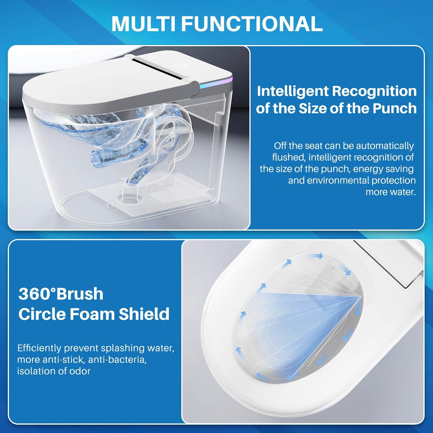 MyDepot One Piece Smart Bidet Toilet -
MULTIFUNCTIONAL