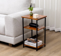 MyDepot 2 Pack Side Table, Small End Table, Tall Nightstand for Living Room, Bedroom, Office, Bathroom