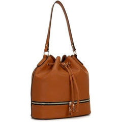 Rosvovo Leather Bucket Bags | Stylish Drawstring Purse, Shoulder Bag, Women
