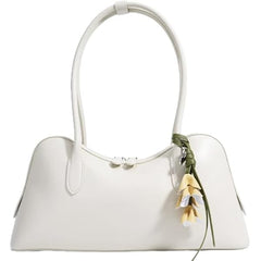 Rosvovo Genuine Leather shoulder Bag for Women with Top Handle, Satchel purse Bowler Handbags with zipper closure
