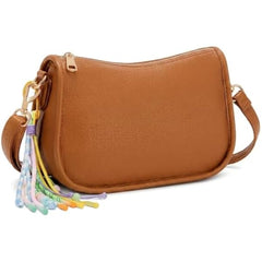 Rosvovo Retro Vegan Leather Hobo Bag - Small Brown Shoulder Purse | Women, Vintage, Y2K Mini Bag