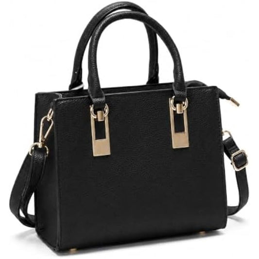 Rosvovo Olive Leather Handbag for Women - Elegant Shoulder Bag & Tote with Adjustable Strap