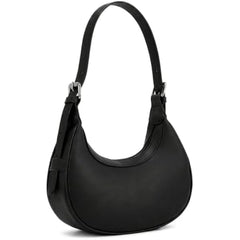 Rosvovo Crescent Shoulder Bag - Trendy Y2K Aesthetic Small Black Purse for Women, Minimalist Hobo Handbag & Evening Clutch