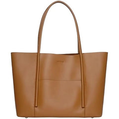 Rosvovo Genuine Leather Tote Bag for Women, Soft Purses Handbags Shoulder Fashion Top Handle Bag Large Capacity