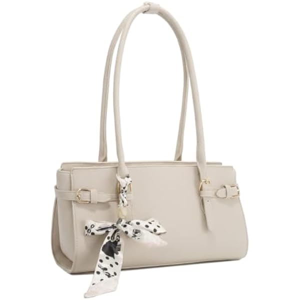 Rosvovo Women's Shoulder Bag | Structured Square Purse, Top Handle