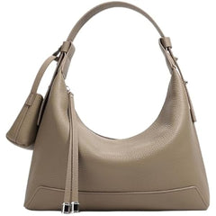 Rosvovo Genuine Leather crossbody Bag for Women, Slouchy crescent Hobo bag Purses shoulder bag with Adjustable Strap