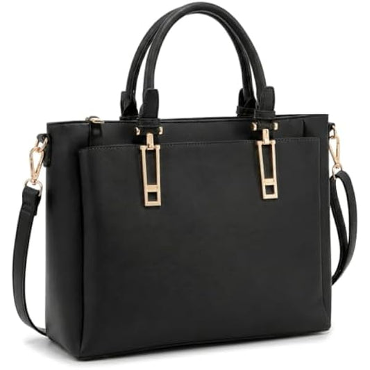 Rosvovo Laptop Bag for Women | Professional Work Tote, Large Purse, Structured Business Handbag, Office and University