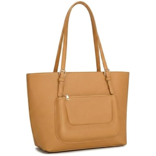 Rosvovo Tote Bag for Women | Large Capacity Shoulder Bag, Compartments for Laptop, Work, Schoo, Nursing