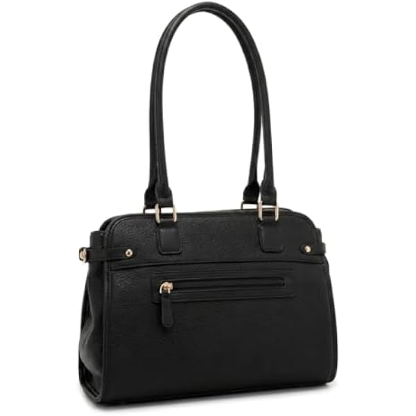 Rosvovo Leather Tote Bags | Minimalist East West Shoulder Bag, Women, Luxury Handbag, Professional, Daily Use