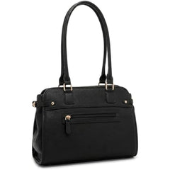 Rosvovo Leather Tote Bags | Minimalist East West Shoulder Bag, Women, Luxury Handbag, Professional, Daily Use