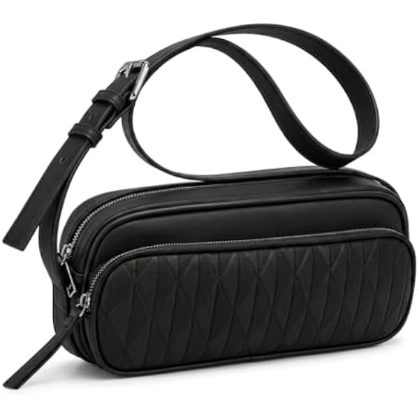 Rosvovo Women's Performance Twill Woodward Small Belt Bag - Lightweight Hands-Free Crossbody Purse
