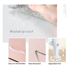 MyDepot 8-Drawer Dresser for Bedroom, Anti-Tip Tall Storage Organizer Chest of Drawers with Wooden Top and Metal Frame Fabric Bins for Closet, Living Room, Hallway, Entryway