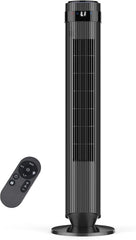 MyDepot Tower Fan for Bedroom, 28dB Quiet Floor Standing Fan with Remote, 12H Timer, 5 Speeds, 4 Modes, LED Display, Portable Bladeless Oscillating Cooling Fan for Indoor, Home, Office