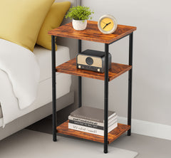 MyDepot 2 Pack Side Table, Small End Table, Tall Nightstand for Living Room, Bedroom, Office, Bathroom