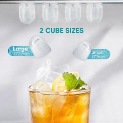MyDepot Countertop Icemaker Machine, Self-Cleaning Quiet Ice Maker with Handle