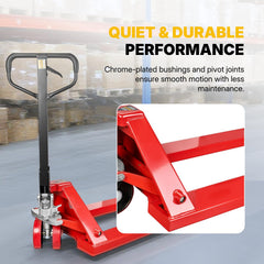 My Depot Manual Pallet Jack – Standard Duty Manual Forklift, 5500 lbs Capacity, Durable PU Wheels, Warehouse & Factory Use