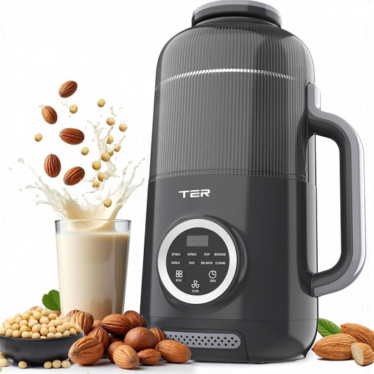 MyDepot 10 in 1 Nut Milk Maker Blender, 40OZ Automatic Homemade Soy Milk Maker Machine for Oat Milk, Nutmilk, Juice, Grains, Almonds Milk Maker with Delay Start/Keep Warm/Boil Water