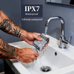 MyDepot Mini Electric Foil Shaver for Men - 3 Floating Blades, LED Display, USB-C Rechargeable, IPX7 Waterproof, Portable Wet/Dry Razor for Face, Ideal for Travel & Home