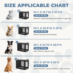 MyDepot Dog Crate Travel Cat Pet Carrier for Small Dog, Portable Foldable Soft Pet Airline Approved Crate with Storage Bag & Washable Pad for Indoor Outdoor Dog Kennel Carrier