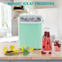 MyDepot Countertop Icemaker Machine, Self-Cleaning Quiet Ice Maker with Handle