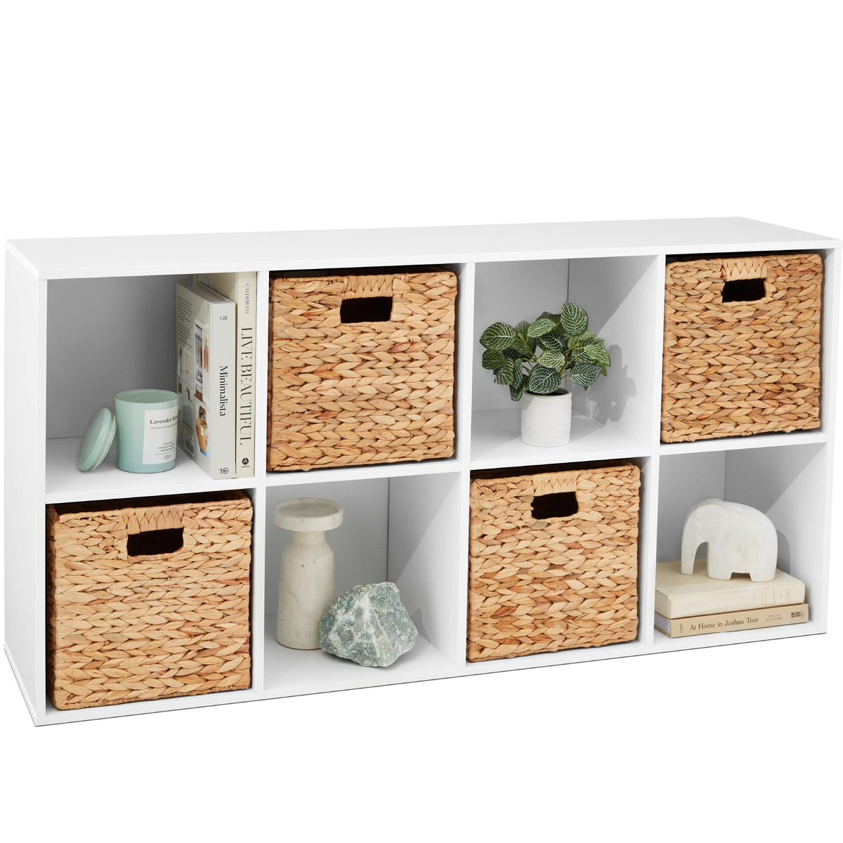 Mydepot 6 8 9 Cube Storage Organizer, Open Bookcase, Space-Saving Display Shelf with Removable Back Panels, Easy Assembly