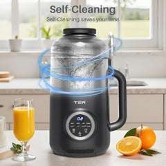 MyDepot 10 in 1 Nut Milk Maker Blender, 40OZ Automatic Homemade Soy Milk Maker Machine for Oat Milk, Nutmilk, Juice, Grains, Almonds Milk Maker with Delay Start/Keep Warm/Boil Water