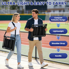 MyDepot Stadium Seat for Bleachers with Legs, Portable Folding Stadium Chair Bleacher Chair with Back Support & Shoulder Strap for Camping & Outdoor Events
