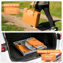 MyDepot Camping Directors Chair, Portable Folding Chair with Side Table and Pocket for Beach, Camping, Lawn & Fishing