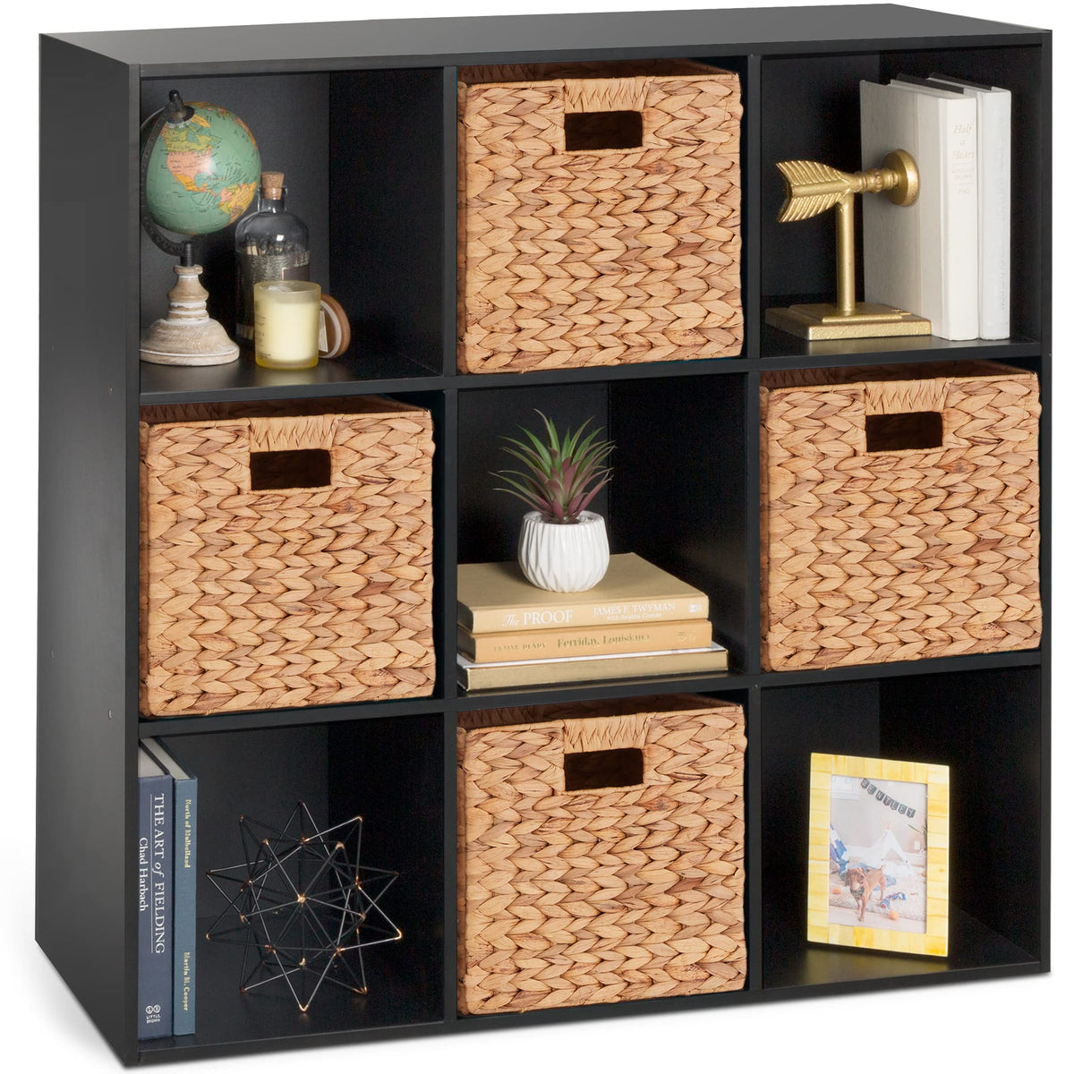 Mydepot 6 8 9 Cube Storage Organizer, Open Bookcase, Space-Saving Display Shelf with Removable Back Panels, Easy Assembly