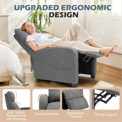 Mydepot Reclining Chair for Living Room with Massage Feature