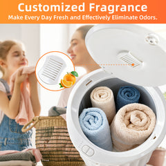 Mydepot Towel Warmer for Bathroom, 20L Towel Heater with 4 Time Settings & Auto-Off, Fast Heating Blanket Warmer for Home, Safety Child Lock and Temp-Alert Design for Towels, Bathrobes, Blankets