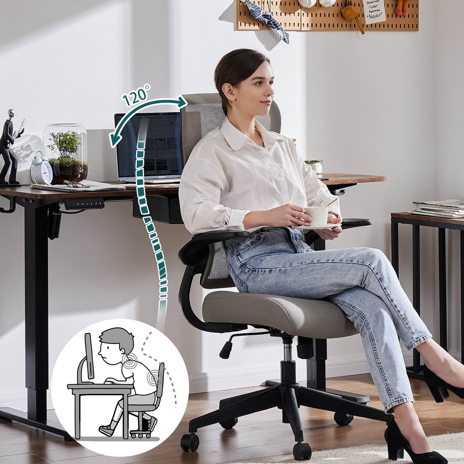 MyDepot Executive High Back Computer Chair 
Gray
SPMD-C-3699-GY