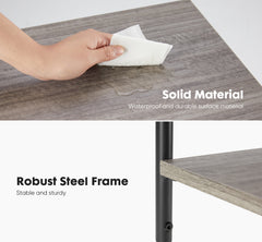MyDepot 2 Pack Side Table, Small End Table, Tall Nightstand for Living Room, Bedroom, Office, Bathroom