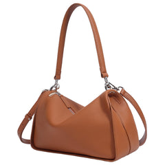 Rosvovo Genuine Leather Purses for Women, Real Leather Women's Shoulder bag Handbag Crossbody Bag Hoho bag