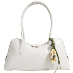 Rosvovo Genuine Leather shoulder Bag for Women with Top Handle, Satchel purse Bowler Handbags with zipper closure