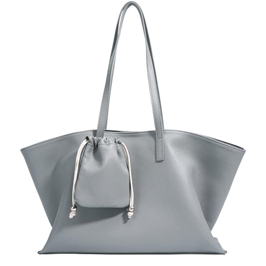 Rosvovo Genuine Leather Tote Bag for Women, Soft Purses Handbags Shoulder Fashion Top Handle Bag Large Capacity