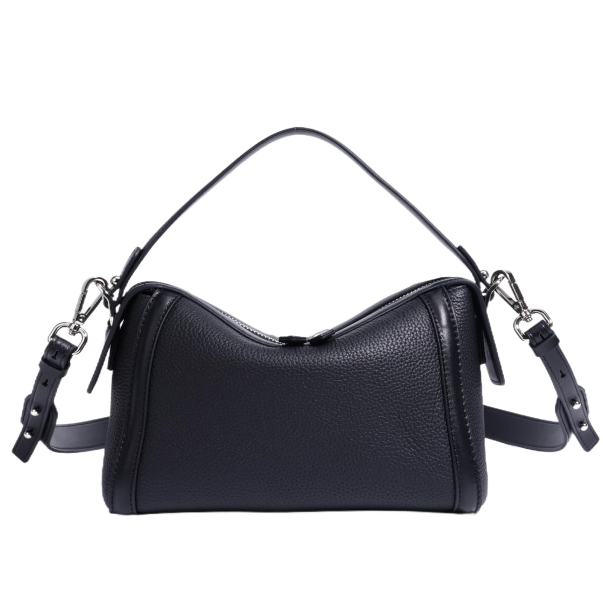 Rosvovo Genuine Leather Purse for Women with Top Handle, Leather Satchel purse Crossbody Bags Handbag with Adjustable Strap