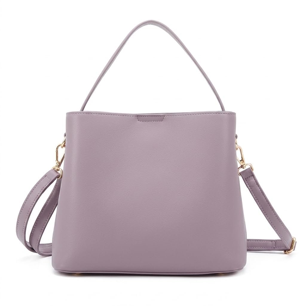 Rosvovo Genuine Leather Tote Bag for Women, Soft Purses Handbags Shoulder Fashion Top Handle Bag Large Capacity