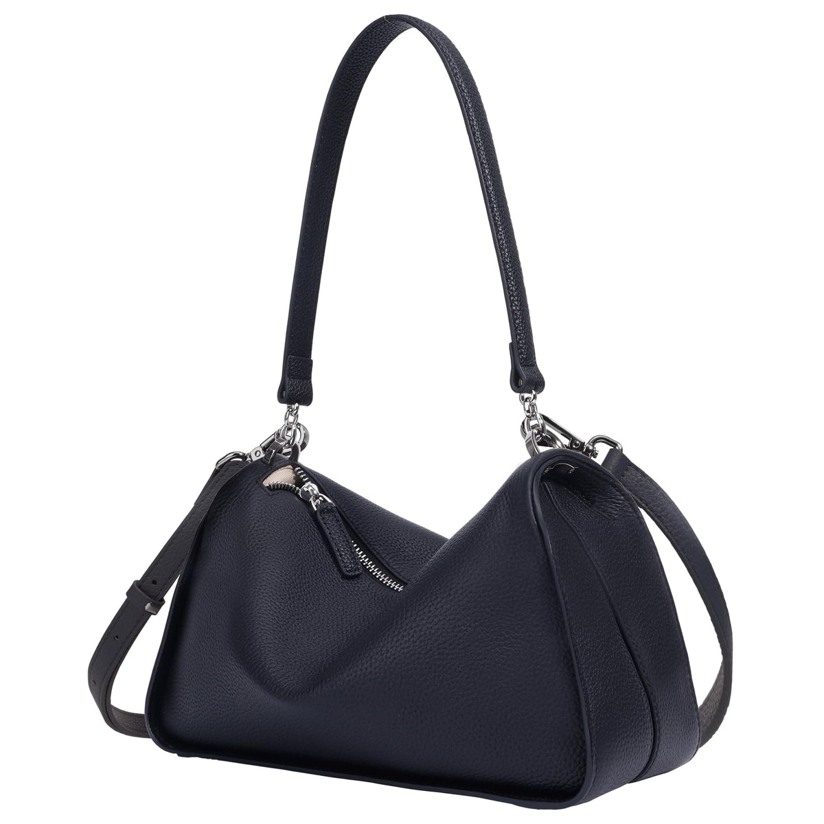 Rosvovo Genuine Leather Purses for Women, Real Leather Women's Shoulder bag Handbag Crossbody Bag Hoho bag
